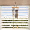 Nature Spring Metal and Wood Wind Chime 34.5" Tuned with Bronze Finish and Soothing Tone For Patio, Outdoor Decor 810123YMN